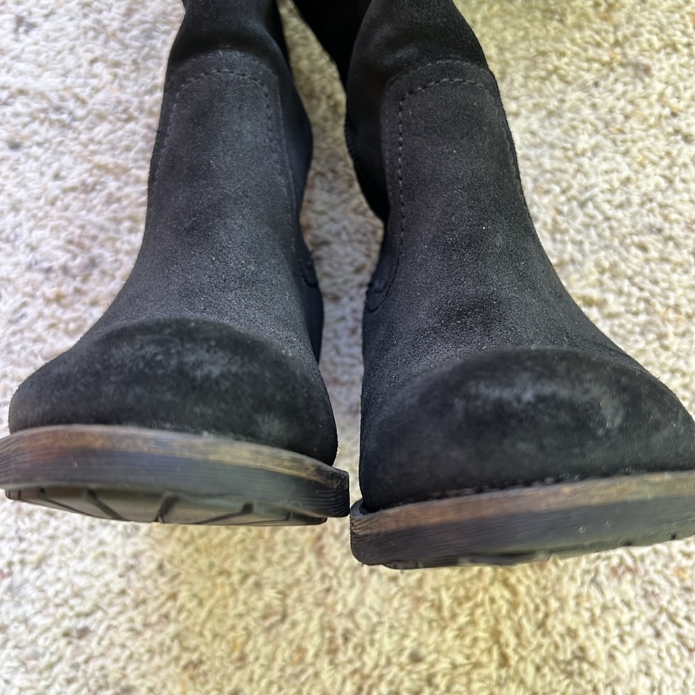 Franco Sarto Black Suede Boots - Picture 3 of 8